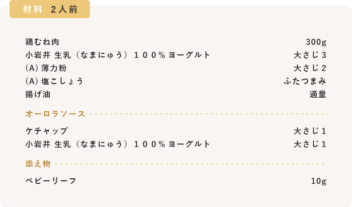 材料 2人前